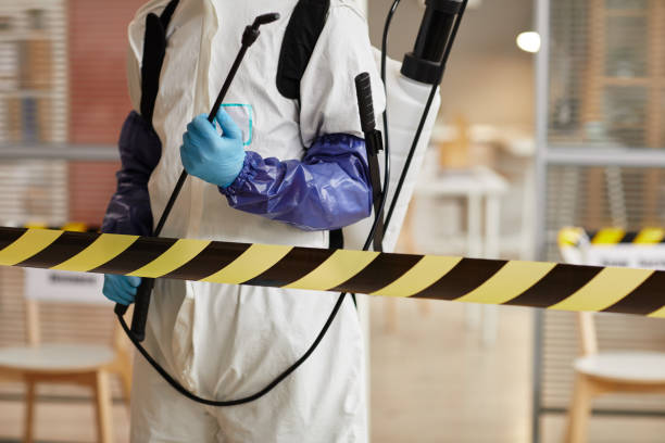Professional Biohazard Cleanup technician working in Woodland, MI